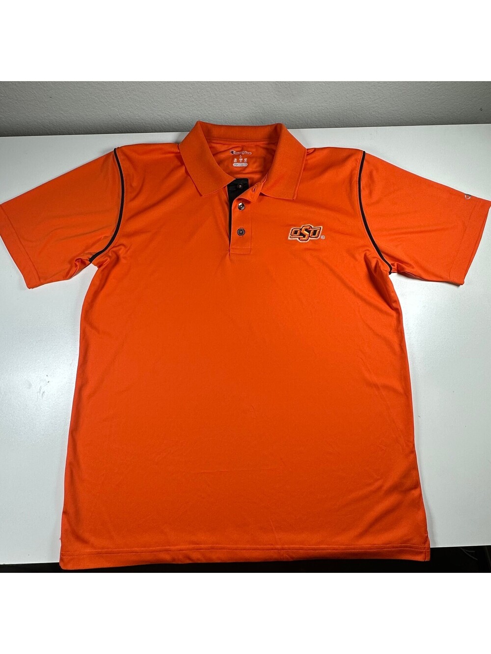 Champion Oklahoma State Orange Polo L